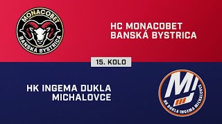 15. kolo: HC MONACObet Banská Bystrica – HK Dukla Ingema Michalovce 2:1 (HIGHLIGHTY)