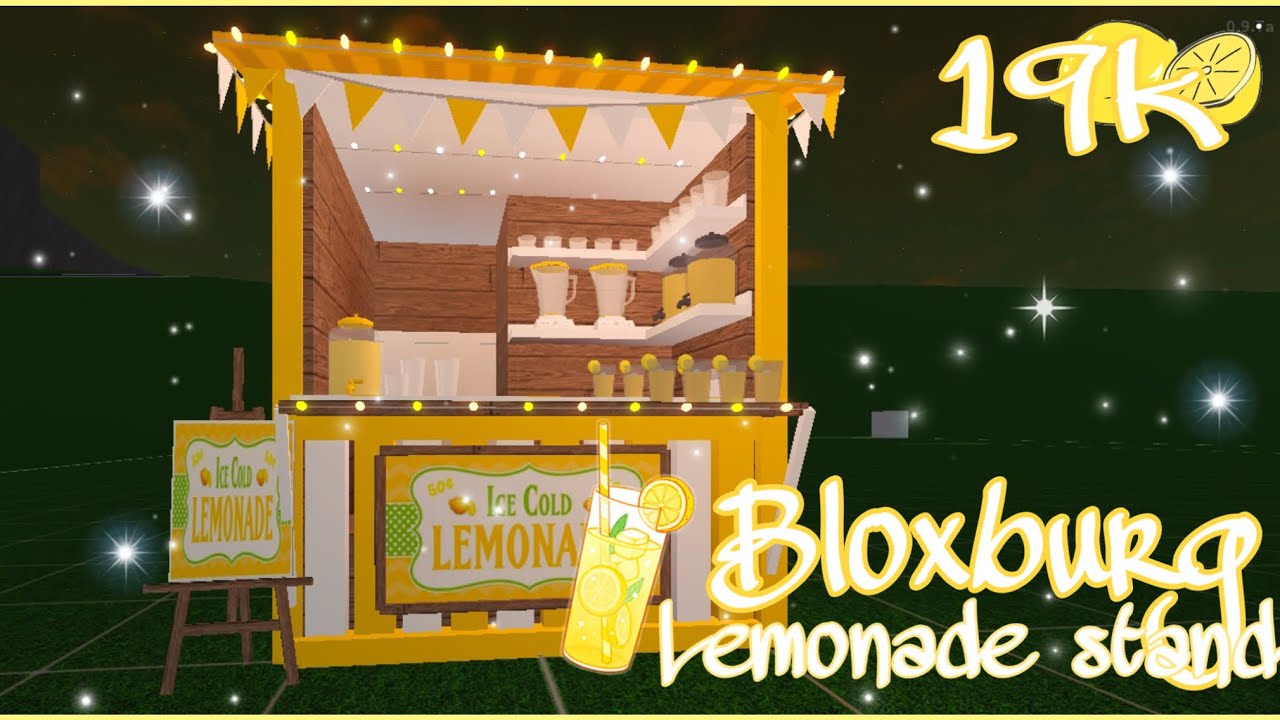 |🍋LEMONADE STAND🍋|🍋 Speed Build | Roblox Bloxburg🍋 - YouTube