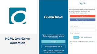 HCPL How To: Access Library Materials with OverDrive