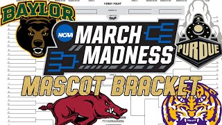 2021 March Madness/NCAA Tournament Mascot Bracket