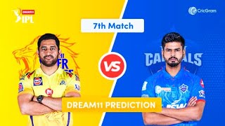 LIVE Cricket Scorecard - CSK vs DC | IPL 2020 - 7th Match | Delhi Capitals Vs Chennai Super Kings