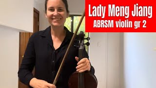 Lady Meng Jiang  Trad. Jiangsu arr. Stock  |  ABRSM violin grade 2  |  from 2024