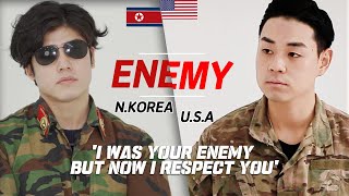 North Korean Soldier meet U.S. Soldier For The First Time