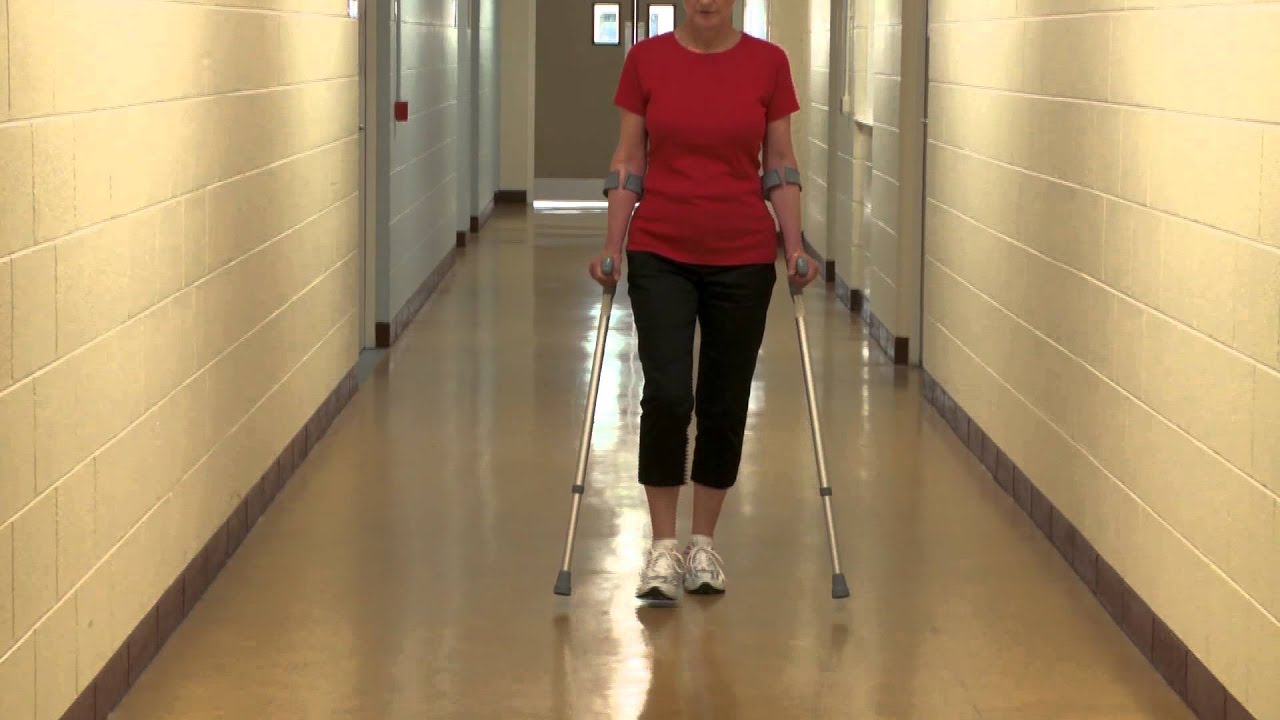 Crutch Walking - Full Weight Bearing - YouTube