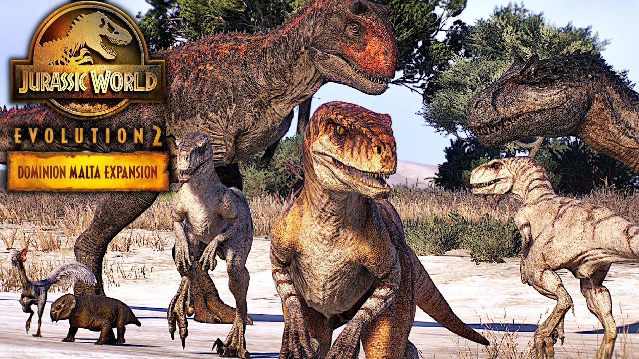 NEW Malta Expansion DLC ! All Malta Dominion Dinosaur Species Cinematic ...