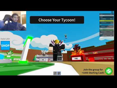 Playing roblox god tycoon