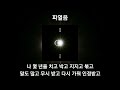 조광일 - 파열음 가사 | [광순응]