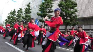 2017YOSAKOIソーラン祭り　早稲田大学”踊り侍”　一番街会場演舞