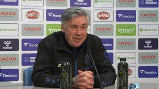 Everton v Leicester - Carlo Ancelotti - Pre-Match Press Conference