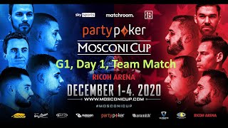 Mosconi Cup 2020 - G1 - Day 1 - Team Match [1080p60]