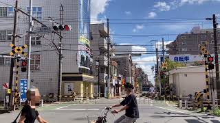 一橋学園駅北踏切に来たよ！