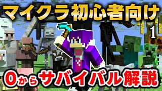 初心者向けマインクラフトの攻略ロードマップ！マイクラサバイバルを0から解説プレイしていきます【マニクラ java版】 Part1