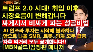 [MBN골드 김정환] 트럼프 2.0 시대! 취임 이후 시장의 흐름이 변해갑니다 , 싸게사서 비싸게 파는 성공비법 , AI 인프라 투자는 시작에 불과하다