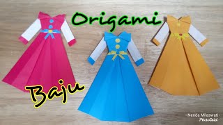 Cara membuat origami baju