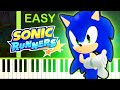 Where To Today? | SONIC RUNNERS - EASY Piano Tutorial