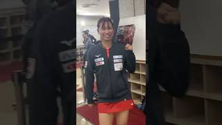 大金星の佐藤・橋本ペア👏 #佐藤瞳 試合後カメラにガッツポーズ💪‼️ #shorts