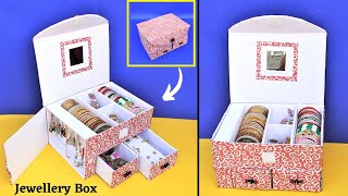 Bangle Box making at home with Flipkart Cardboard Box/Best out of Waste/ DIY Jewellery Organizer Box
