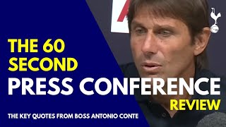 THE 60 SECOND PRESS CONFERENCE REVIEW: Antonio Conte: Spurs v Leicester: "I am Happy With Emerson"