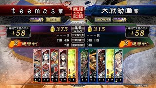 【1 5コス大会】後方指揮反計vs郭嘉関索【三国志大戦4】_20170916①