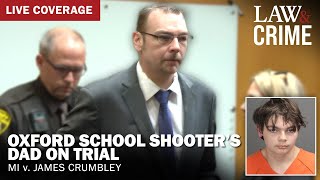 WATCH LIVE: Oxford School Shooter’s Dad on Trial - MI v. James Crumbley - Day Two