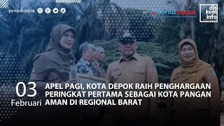 Apel Pagi, Kota Depok Raih Penghargaan Peringkat Pertama sebagai Kota Pangan Aman di Regional Barat