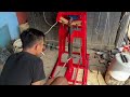 alat tempa besi mesin pande besi modern power hammer blacksmith tempa besi praktis tutorial