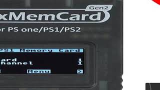 Bitfunx PSxMemCard Gen2 Memory Card to Store Saves for PS1 and PS2 Games for PlayStation1 PS on