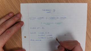 AQA Comptuer Science - GCSE - Pseudocode - Lesson 6 - Iteration WHILE LOOP AQA