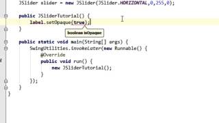 Java swing GUI tutorial #25: JSlider and ChangeListener