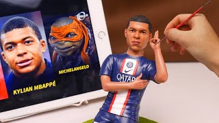 Kylian Mbappé made from polymer clay, the full figure sculpturing process【Clay producer Leo】