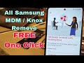 Samsung A52s 5G (SM-A528B) MDM, KNOX lock Bypass. One Click, Free Tool. Download from description.