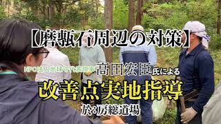 【磨甎石周辺の対策】「高田宏臣氏による房総坐禅道場境内実地調査」より