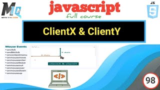 ClientX & ClientY properties in javascript // Urdu Hindi