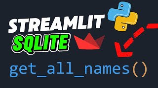Streamlit + SQLite Tutorial 2: Display Saved Data in Your Python Web App