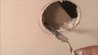 Plaster Ceiling Repair - How to repair hole in ceiling.