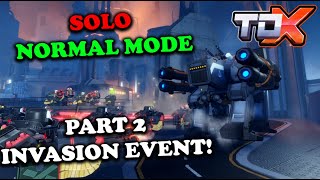 SOLO Normal mode in part 2 TDX Robot Invasion event! | Roblox Tower Defense X