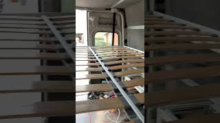 Euroloft electric bed in my Sprinter Motovan! #sprinter #motovan #euroloft #electricbed #van