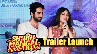 Shubh Mangal Saavdhan Trailer launch | Full Video | Ayushmann Khurrana, Bhumi Pednekar