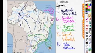 As massas de ar que atuam no Brasil - Geografia