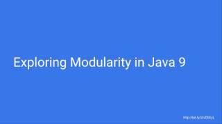 Java 9 - Modularity - Billy Korando