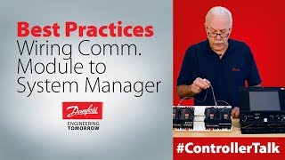Wiring communication module to Danfoss system manager | Technical support for supermarket controls