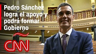 Pedro Sánchez obtuvo los votos necesarios para formar Gobierno en España