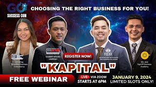 FREE Webinar | Choosing The Right Business this 2024