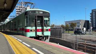 7000形普通大牟田行　西鉄柳川発車