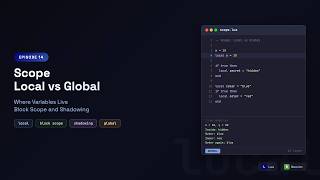 Learn Lua in Neovim: Variable Scope — local Keyword, Block Scope & Always Use Local | Episode 14