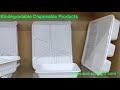 Biodegradable Compostable food packaging container restaurant takes out box China factory