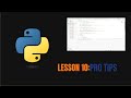 PEP 8: Writing Clean, Professional Python Code (Lesson 10)