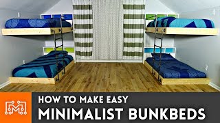 Easy Double Bunk Beds // Woodworking How To | I Like To Make Stuff