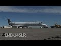 jsx airliner emb 135 145 taxi engine sounds. sept. 7 2023