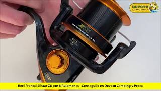 Reel Frontal Silstar Z8 con 8 Rulemanes para Lance de Costa - [Devoto Camping y Pesca]